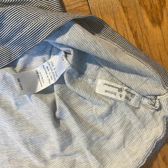 Rag and bone horizontal stripe cotton tee - Picture 3 of 3